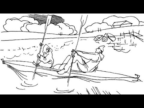 Сплав по реке рисунок