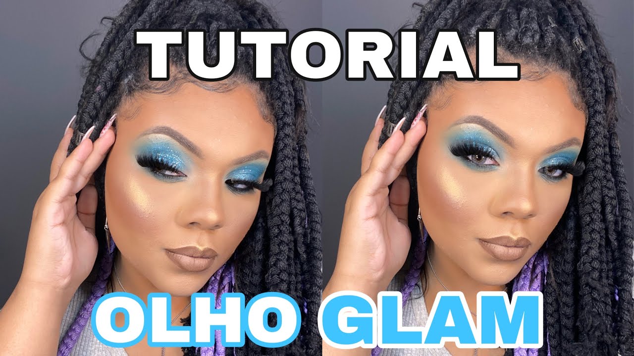 COMO FAZER UM OLHO GLAM💙 Wind Coelho