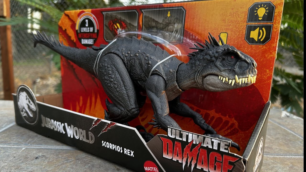 New Jurassic World "Ultimate Damage" Scorpios Rex And Indoraptor