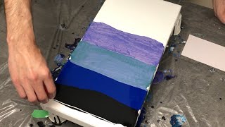 SHIMMERING Colour Shift Effects and Cell Reaction! Acrylic Pouring Swipe!