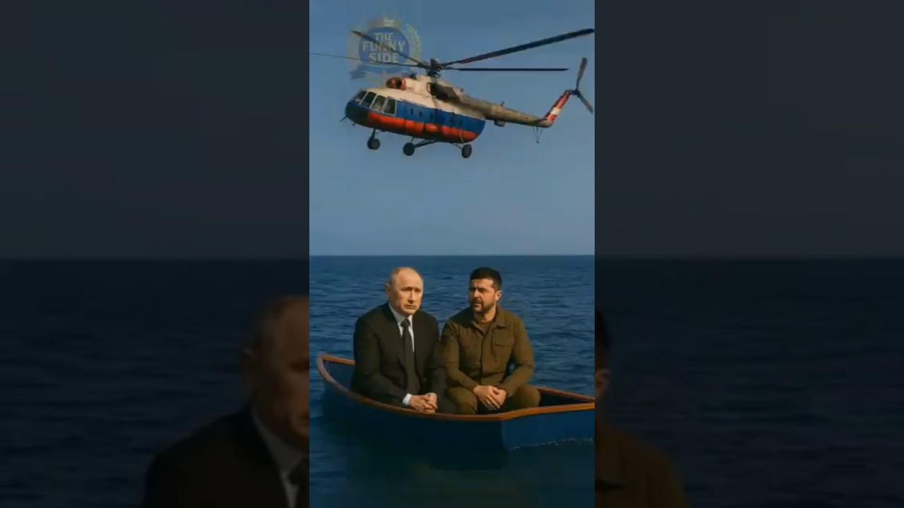 American Helicopter Above Putin Zelensky Unexpected Ocean Meeting