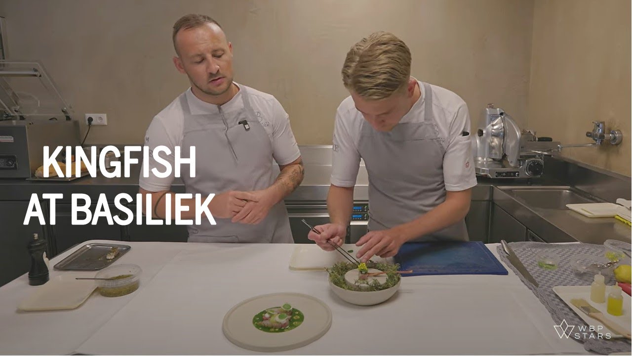 Chef Yornie van Dijk prepares DUTCH YELLOWTAIL KINGFISH at 1 Michelin