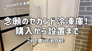 【セカンド冷凍庫】選んだポイント！/SHARP冷凍庫/搬入の様子/リノベマンション