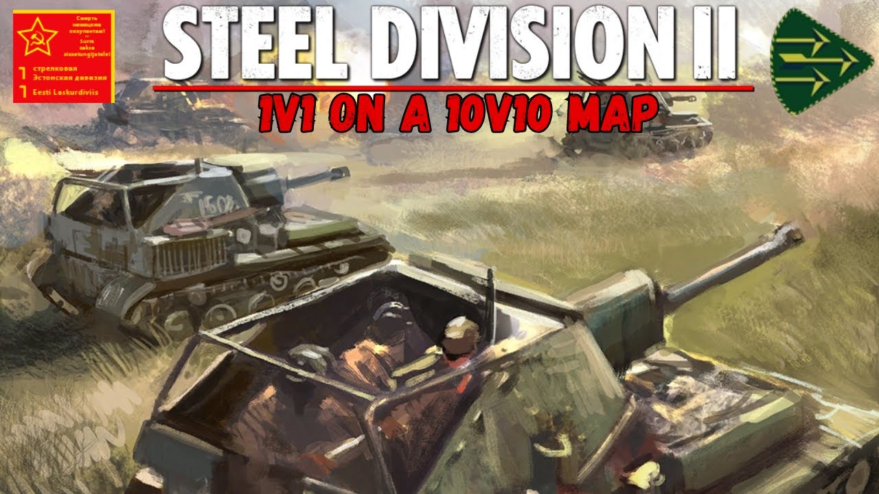 Steel Division II. Clan event.  Estonia vs Finland. 1v1 on a 10v10 map.