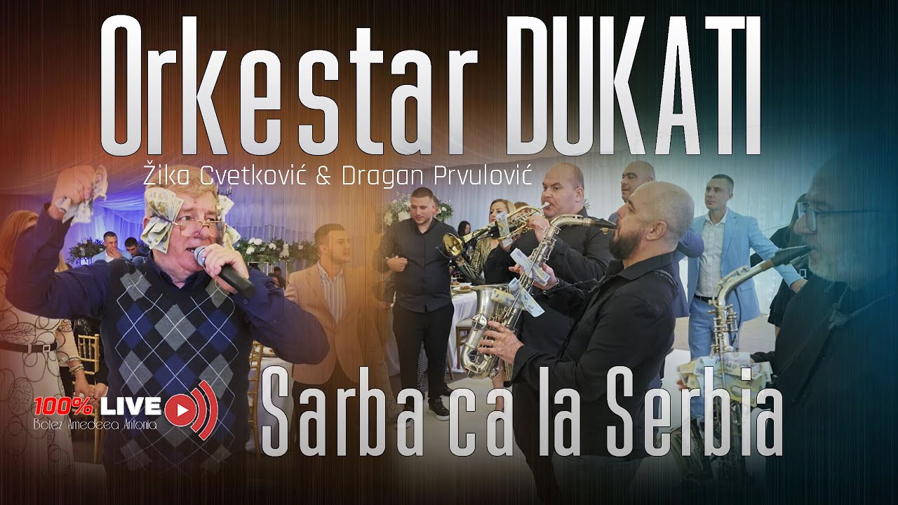 🎙️ Žika Cvetković 🎷Dragan Prvulović & Ork. DUKATI  || Sarba ca la Serbia LIVE 2025 || Botez Amedeea