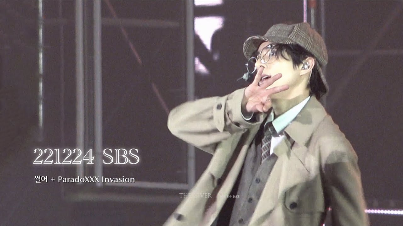 221224 SBS 가요대전 쩔어+ParadoXXX Invasion 엔하이픈 제이크 직캠 ENHYPEN JAKE FANCAM 4K FOCUS