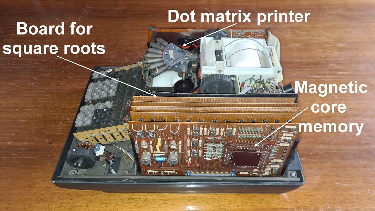 Встречайте калькулятор Philips P252 с памятью на магнитном сердечнике и матричным принтером (1970)