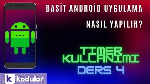 Android Uygulama Yapımı (Kodular Platformu) Ders 4 Giriş Ekranı Timer Kullanımı Türkçe