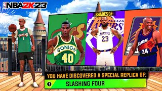 THE BEST SLASHING FOUR BUILD W/ 99 DRIVING DUNK in NBA 2K23! HOF POSTERIZER+ALL ELITE CONTACT DUNKS!