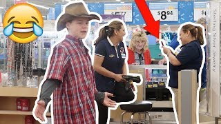 YODELING IN WALMART PRANK! (KICKED OUT)