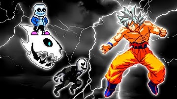 WD Gaster V2 (New) & Classic Sans OP VS Son Goku MUI V3.4 in Jump Force Mugen🔥