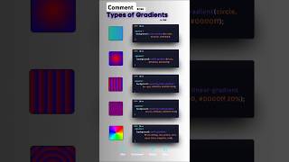 Types of gradients #how #gradient #css #html #colors #python#2025#shorts#coding #trending#viralvideo