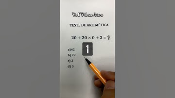Teste de Aritmética 🤯 Prof Robson Liers - #matemática #aritmetica
