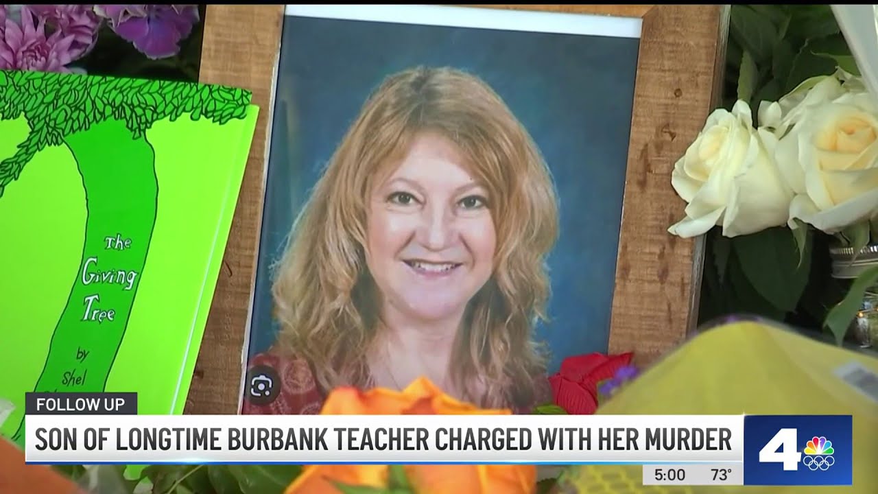 Son of longtime Burbank teacher charged with her murder - YouTube