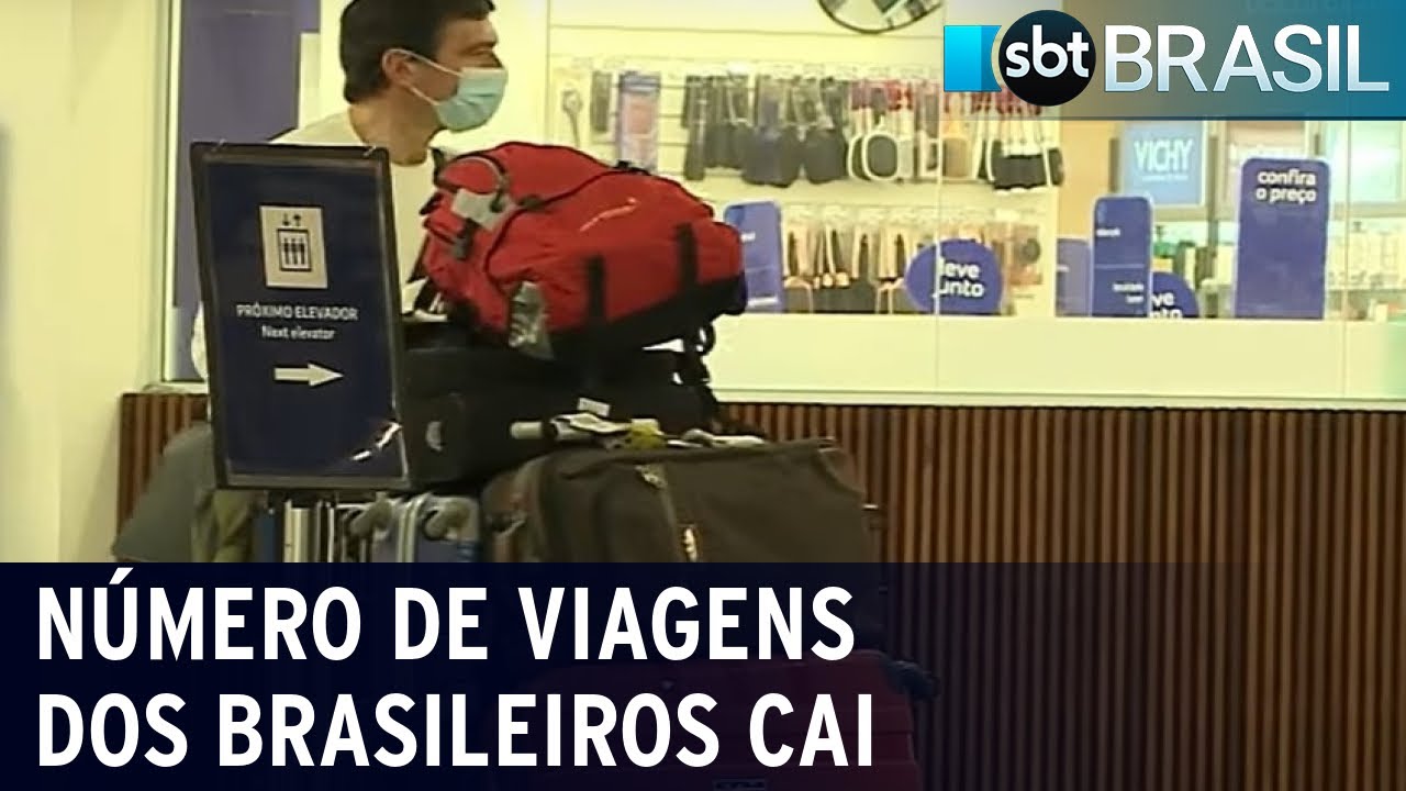 Número de viagens feitas por brasileiros cai quase 50% em 2 anos | SBT Brasil (06/07/22)