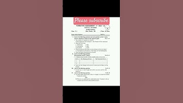 10th class fa2 social question paper 💯 real paper