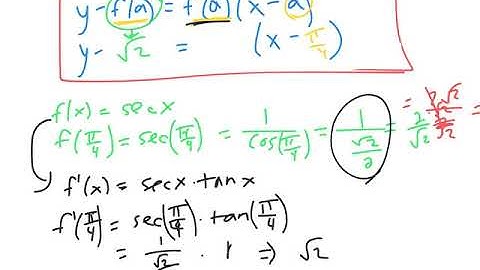 Equations of Tangent and Normal Lines with Trig Functions