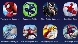 The Amazing Spider-Man 2,Superhero Spider,Black Spider Superhero,Rope Hero,Rope Hero Cheatground MOD screenshot 5