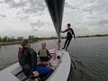 9th April 2026 first time of the year kids muck about on the lake. 