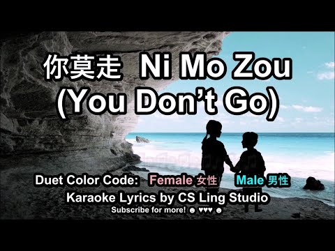 你莫走 Ni Mo Zou / You Don’t Go | Karaoke Lyrics by CS Ling Studio