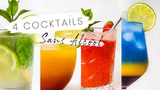 4 Cocktails Sans Alcool Colorés & Parfaits pour l'été !