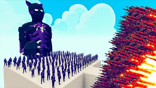 100x BLACK PANTHER + 1x GIANT vs EVERY GODS - Totally Accurate Battle Simulator TABS