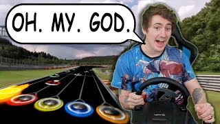 I Hit The Start Of Through The Fire And Flames On A Steering Wheel