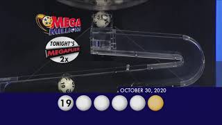MegaMillions Drawing 10 30 2020