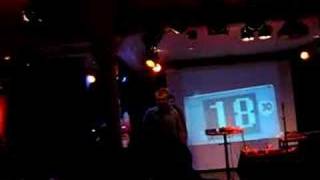 Microdisko CD lottery draw on 386 laptop running QBasic