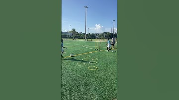 Agility coordination shooting on goal