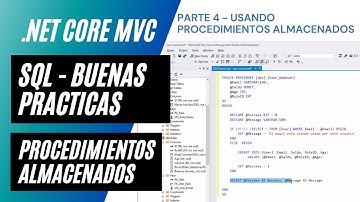 Como crear una app en .net core MVC | #4 - Usando procedimientos almacenados en SQL