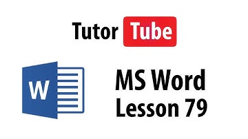 MS Word Tutorial - Lesson 79 - Outline View