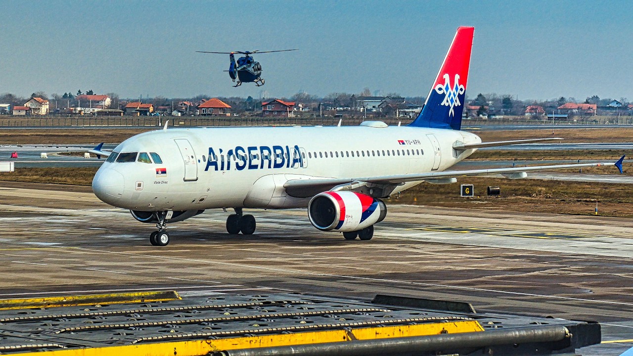 Belgrade Airport Terminal Plane Spotting 🇷🇸 E295,A321NEO,E120,ATR72,737BBJ + More