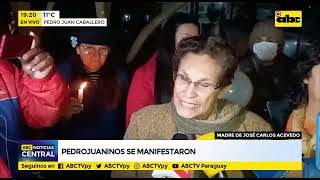 Familiares y amigos de José Carlos Acevedo rezan por la salud del Intendente atentado