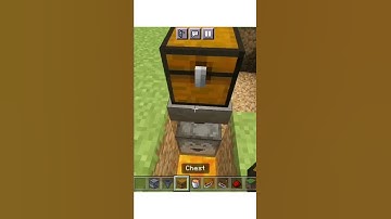 AUTOMATIC TRASH CAN IN MINECRAFT 😁.#youtube#minecraft#shorts