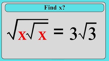 Nice Square Root Math Simplification | Find the Value of X