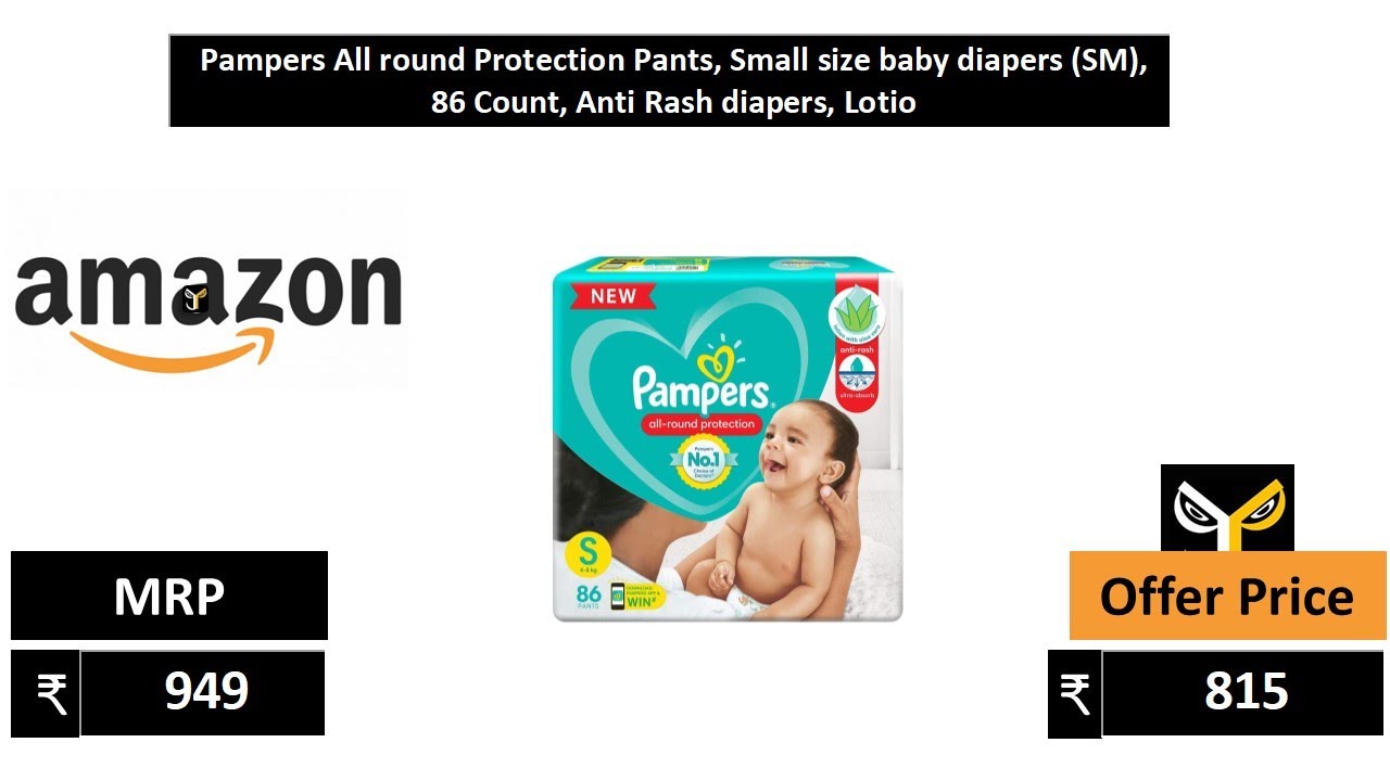 Buy Pampers Medium Size Diapers Pants (56 Count) Online at Low Prices in  India - Amazon.in