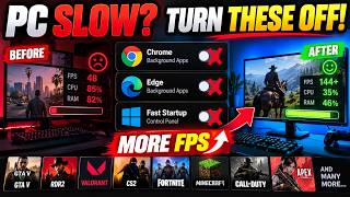 STOP These 3 Things Making Your PC SLOW! 🚀 | Boost FPS & Speed Up Windows 10/11