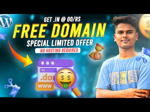 Get Free .in Domain Limited Offer 2023 |  Register a Free Domain for 1 year  | blogger hemant