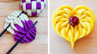Satisfying & Creative Dough Pastry Recipes Bread Rolls, Bun Shapes, Pasta, 1Ice Cake