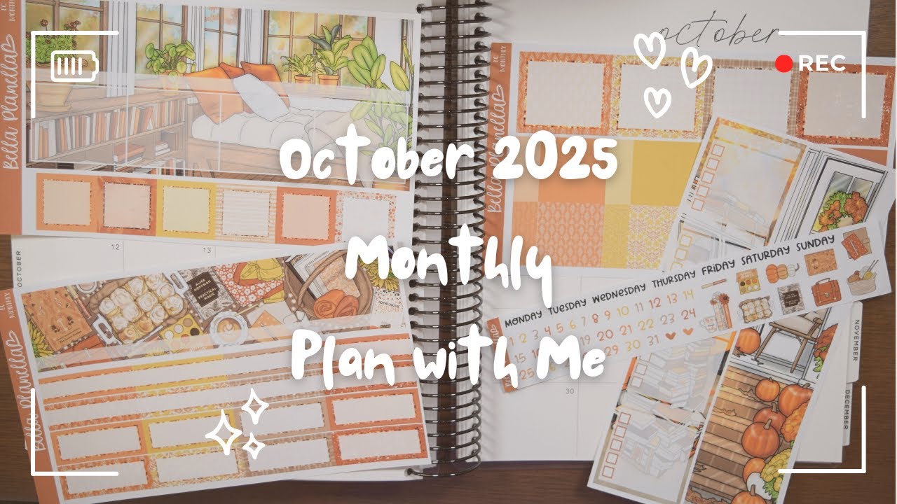 October 2025 Monthly Plan with Me (Bella Planella)