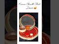 Beautiful Karwa Chauth Thali Decoration | Traditional Puja Setup Ideas#trending #shorts #karwachauth