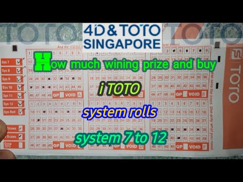 How much wining prize and buy system 7 to 12  | TOTO System | | TOTO