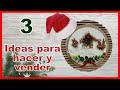3 MANUALIDADES NAVIDEÑAS PARA HACER Y VENDER // Navidad 2021 // Artesanato de natal para vender