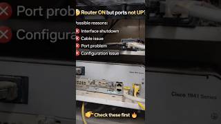 Router ON… but no link? 😳Check interface first 🔥Follow @network.heart #router #ports #links #shorts