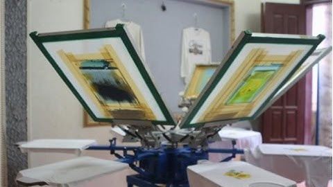 Máy In Lụa Dạng Xoay Tròn, In Lụa Chồng Màu CMYK