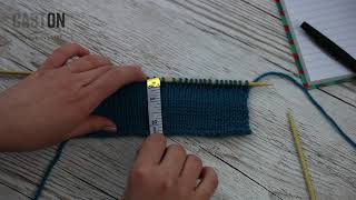 Measuring knitting on your needle
