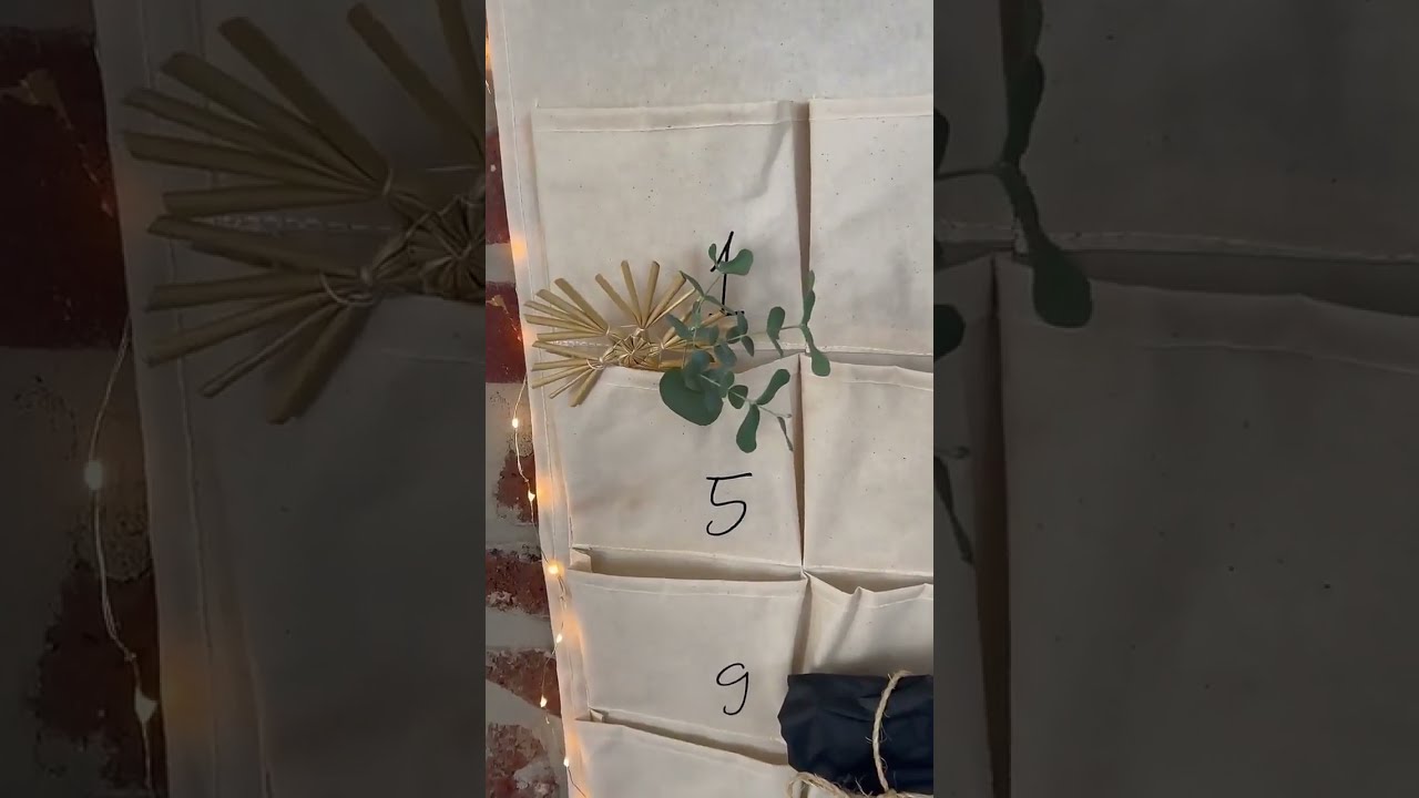 Custom Advent Calendar Sublimation Packaging Canvas Christmas Calendar