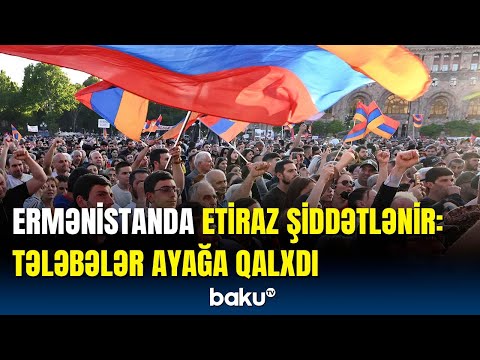 İrəvan çalxalanır | Paşinyana etiraz edənlərin sayı artır