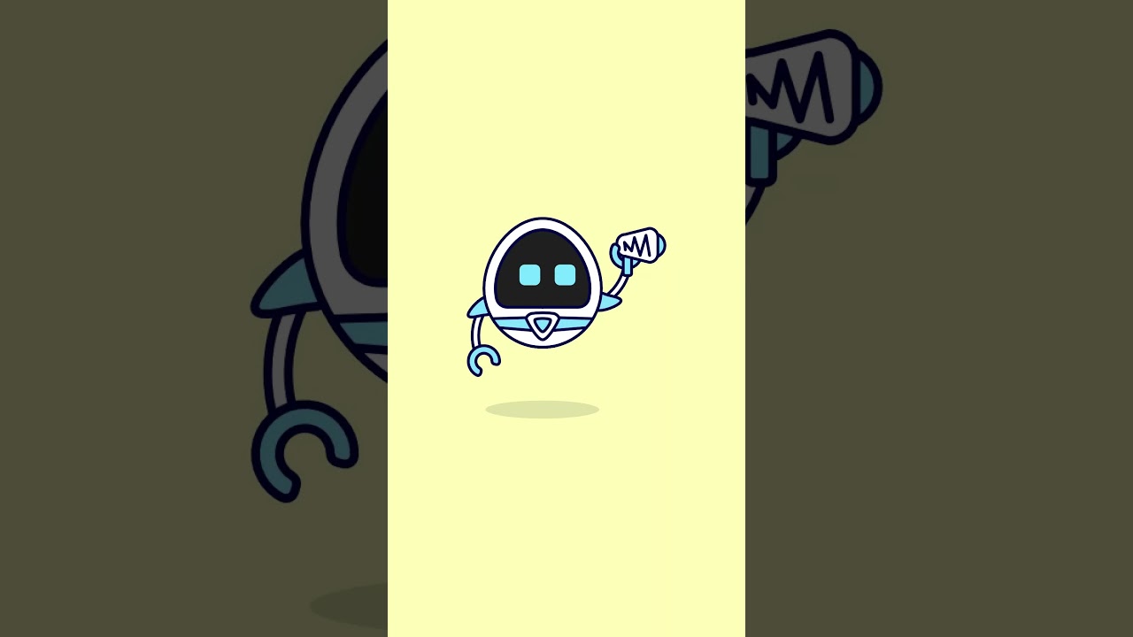 Robot holding speaker in color vector illustration #vnwhy #flatdesign